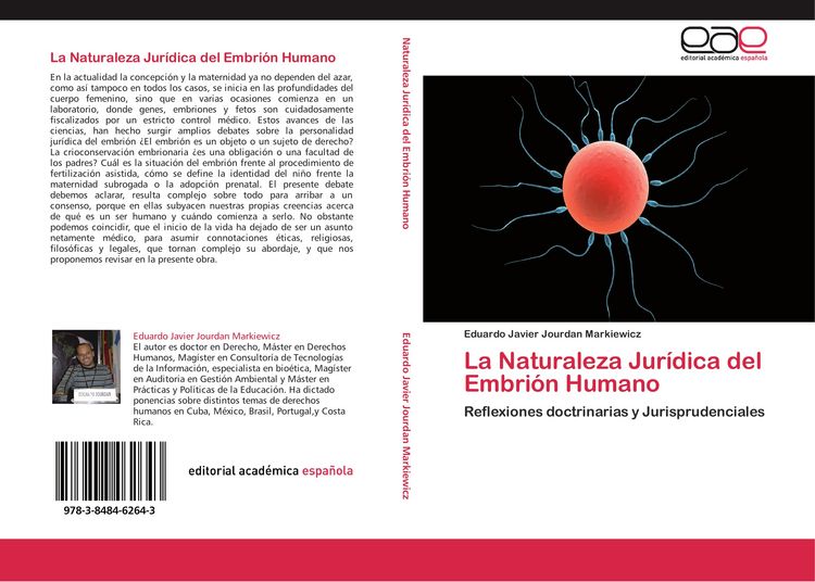 Produktbild: La Naturaleza Jur&iacute;dica del Embri&oacute;n Humano