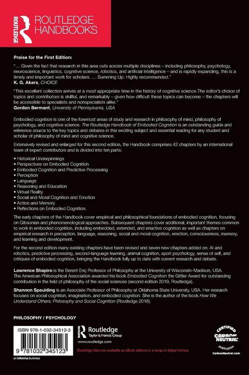 Produktbild: The Routledge Handbook of Embodied Cognition
