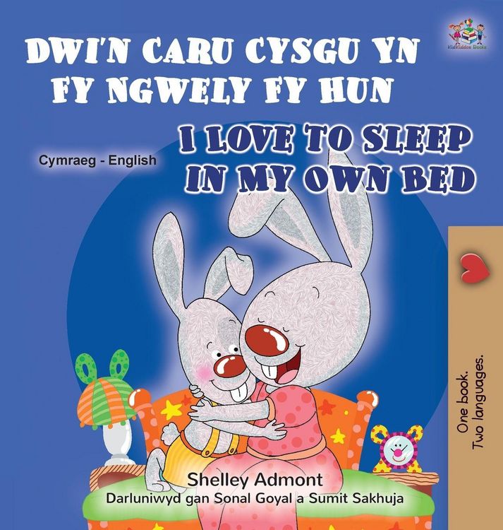 Produktbild: I Love to Sleep in My Own Bed (Welsh English Bilingual Book for Children)