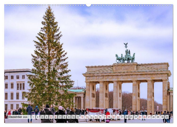 Produktbild: Berlin rund ums Jahr (hochwertiger Premium Wandkalender 2026 DIN A2 quer), Kunstdruck in Hochglanz
