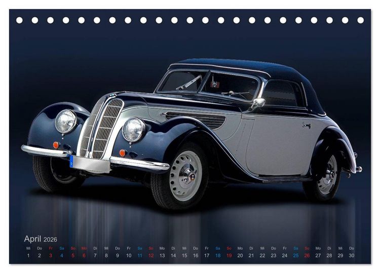 Produktbild: Zeitlose &Auml;sthetik Oldtimer-Fotografien von Wolf Kloss (Tischkalender 2026 DIN A5 quer), CALVENDO Monatskalender