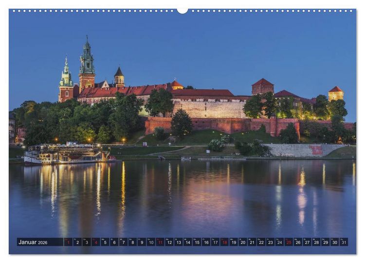 Produktbild: Ein Wochenende in Krakau (Wandkalender 2026 DIN A2 quer), CALVENDO Monatskalender