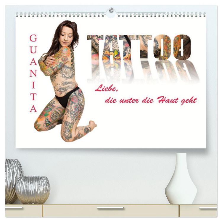 Produktbild: Tattoo-Liebe, die unter die Haut geht (hochwertiger Premium Wandkalender 2026 DIN A2 quer), Kunstdruck in Hochglanz