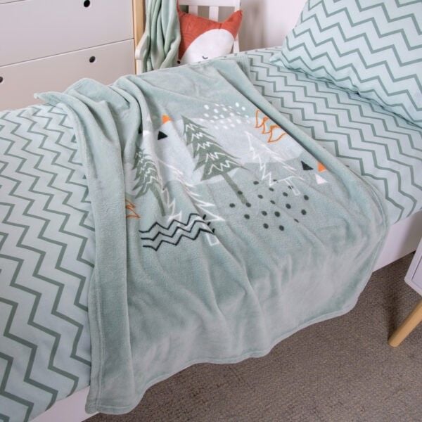 Produktbild: Babybest&reg; 1440270014 - Nordic Forest Microfaserflausch-Decke, 75 x 100 cm, 100% Polyester