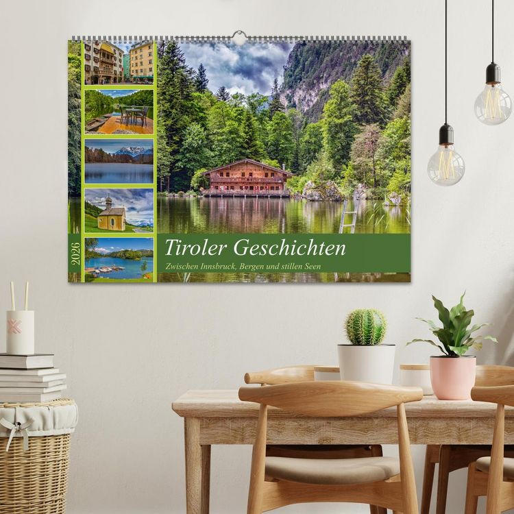 Produktbild: Tiroler Geschichten - Zwischen Innsbruck, Bergen und stillen Seen (Wandkalender 2026 DIN A2 quer), CALVENDO Monatskalender