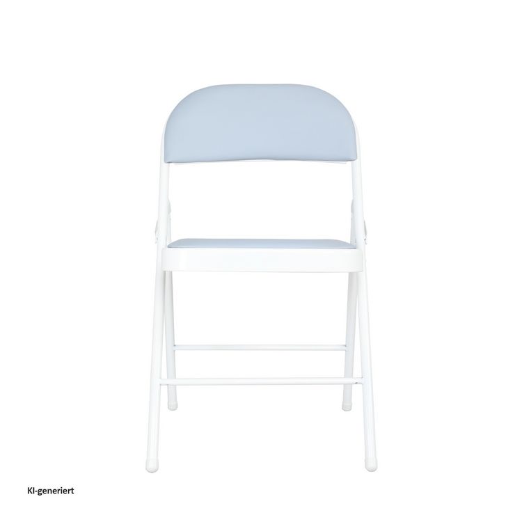 Produktbild: HTI-Living Klappstuhl Kunstleder Gestell Wei&szlig; 6er-Set Klappstuhl Kunstleder Gestell Wei&szlig; 6er-Set