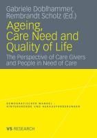 Produktbild: Ageing, Care Need and Quality of Life