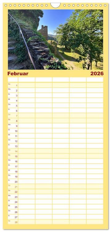 Produktbild: Familienplaner 2026 - Erlebe mit mir die Wanderregionen im Ahrtal - Altenahr mit 5 Spalten (Wandkalender, 21 x 45 cm) CALVENDO