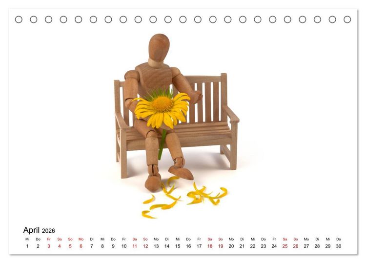 Produktbild: Und immer wieder mit Liebe (Tischkalender 2026 DIN A5 quer), CALVENDO Monatskalender