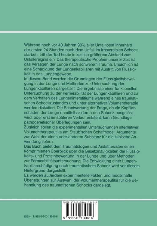 Produktbild: Traumatischer Schock und die Lunge