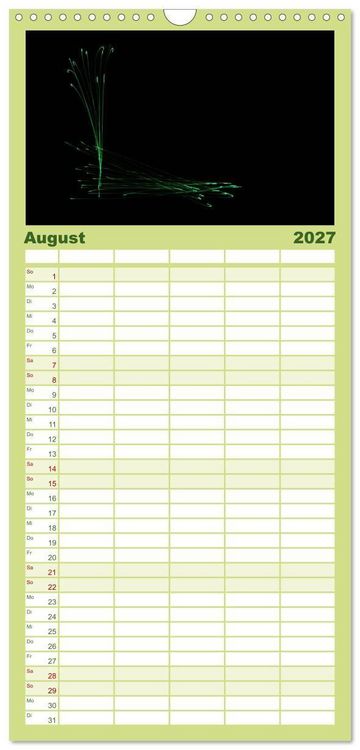 Produktbild: Familienplaner 2027 - Minimalistisch mit 5 Spalten (Wandkalender, 21 x 45 cm) CALVENDO