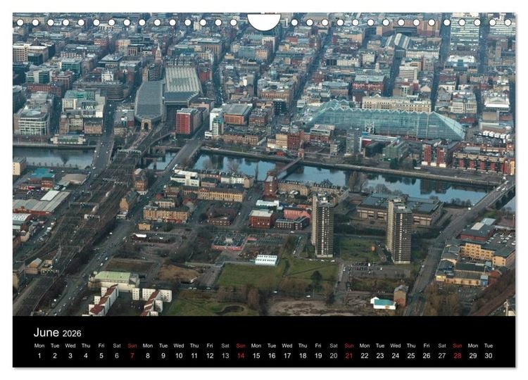 Produktbild: Glasgow from the Air (Wall Calendar 2026 DIN A4 landscape), CALVENDO 12 Month Wall Calendar