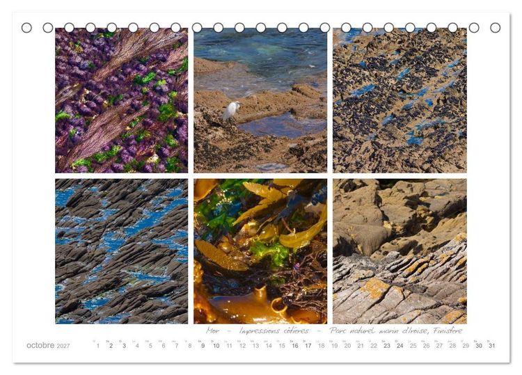Produktbild: R&ecirc;ves de Bretagne - Breizh (Calendrier de bureau 2027 DIN A5 vertical), CALVENDO calendrier mensuel