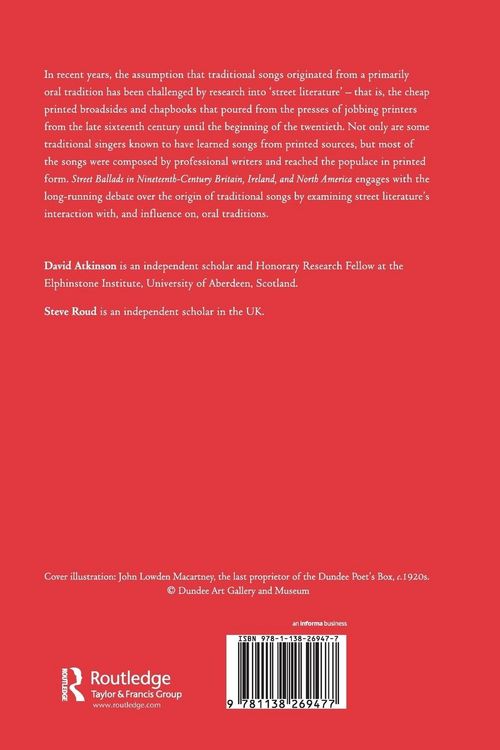 Produktbild: Street Ballads in Nineteenth-Century Britain, Ireland, and North America