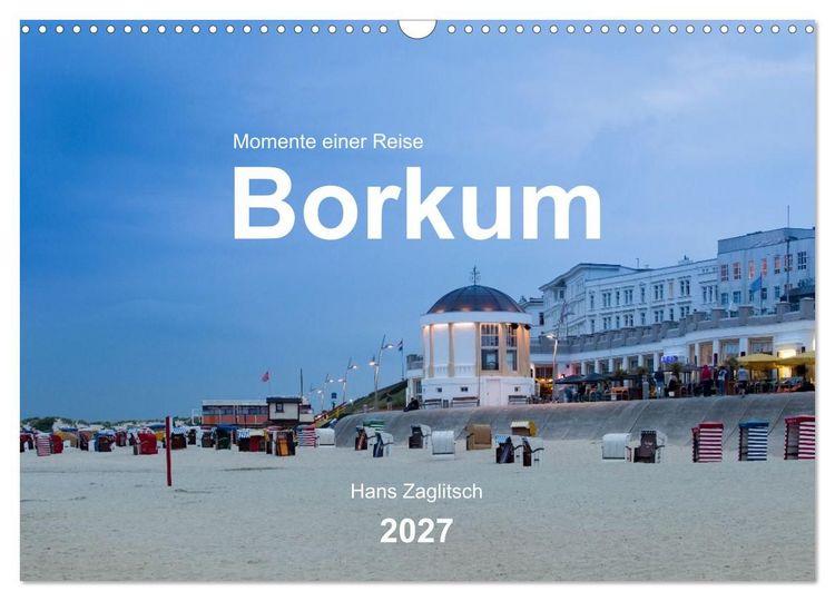 Produktbild: Borkum - Momente einer Reise (Wandkalender 2027 DIN A3 quer), CALVENDO Monatskalender
