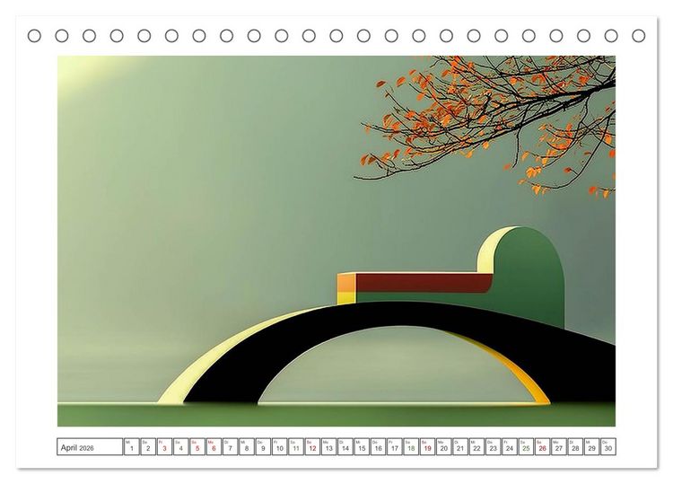 Produktbild: Japandi-Design (Tischkalender 2026 DIN A5 quer), CALVENDO Monatskalender