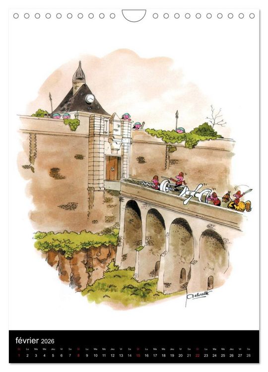 Produktbild: Humour et Vin (Calendrier mural 2026 DIN A4 horizontal), CALVENDO calendrier mensuel