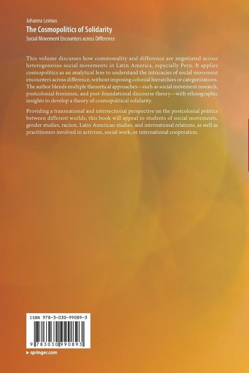 Produktbild: The Cosmopolitics of Solidarity