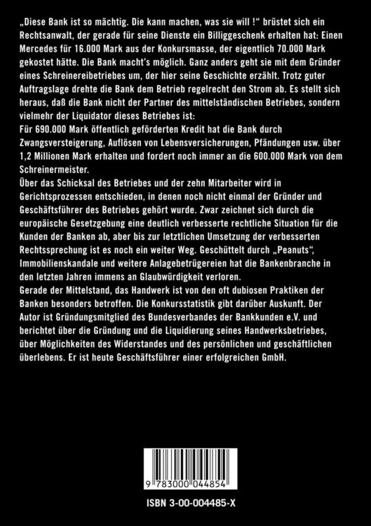 Produktbild: In den Krallen der Bank