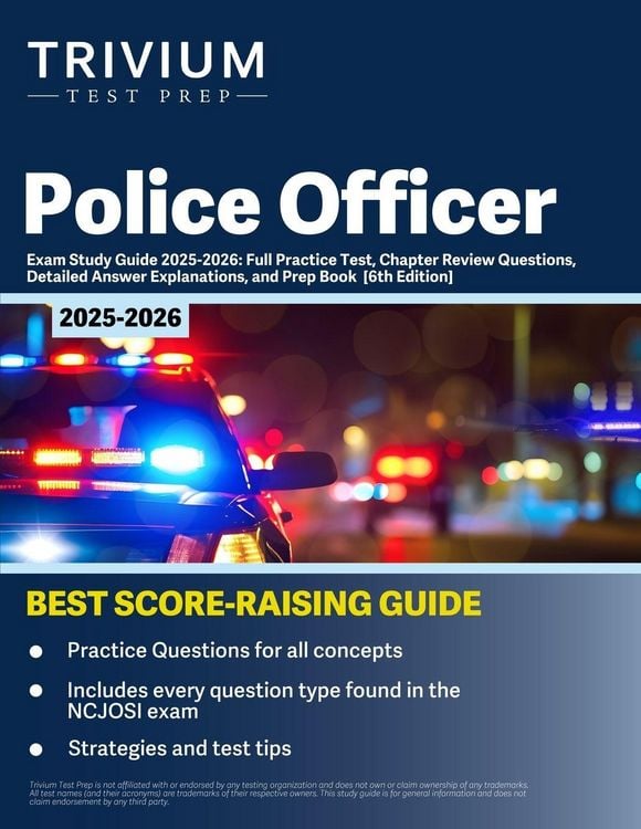 Produktbild: Police Officer Exam Study Guide 2025-2026