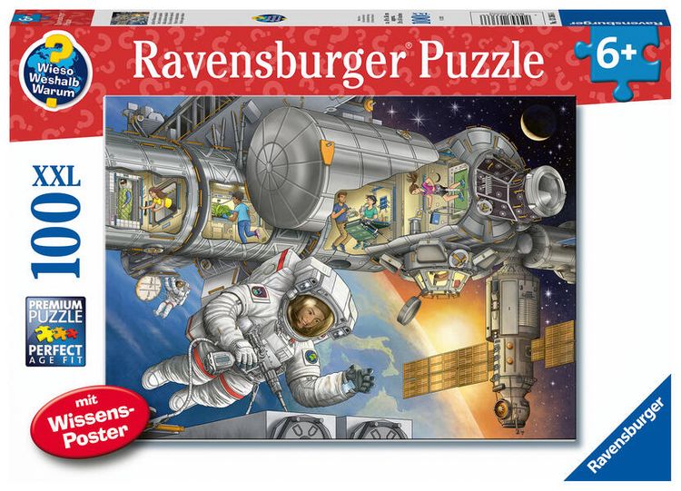 Produktbild: Ravensburger - Wieso? Weshalb? Warum? Auf der Weltraumstation, 100 Teile
