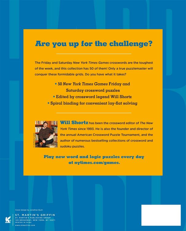 Produktbild: New York Times Games Challenging Crosswords Volume 1