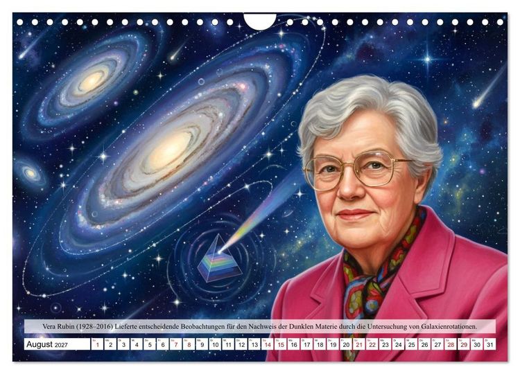 Produktbild: Pioniere der Astrophysik (Wandkalender 2027 DIN A4 quer), CALVENDO Monatskalender