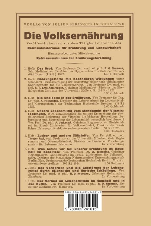 Produktbild: Die Ern&auml;hrung des Menschen