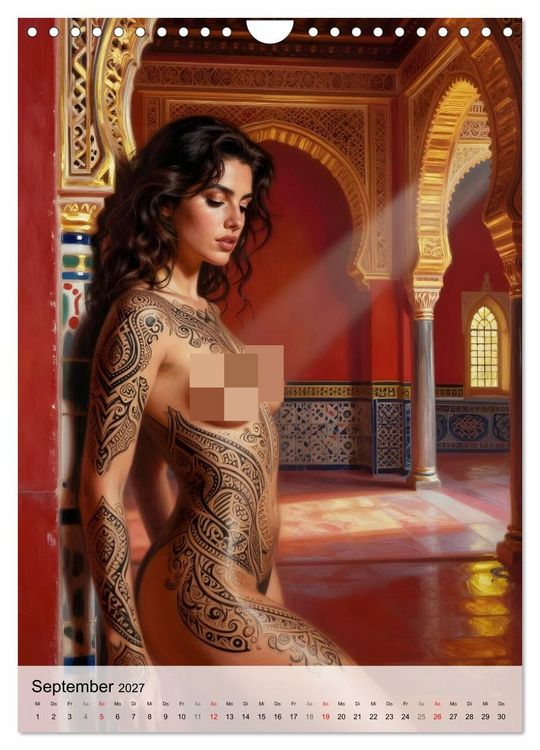 Produktbild: Tattoo Engel (Wandkalender 2027 DIN A4 hoch), CALVENDO Monatskalender