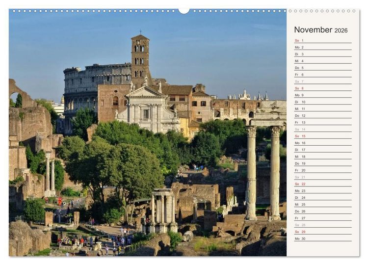 Produktbild: Rom - Die Ewige Stadt (Wandkalender 2026 DIN A2 quer), CALVENDO Monatskalender