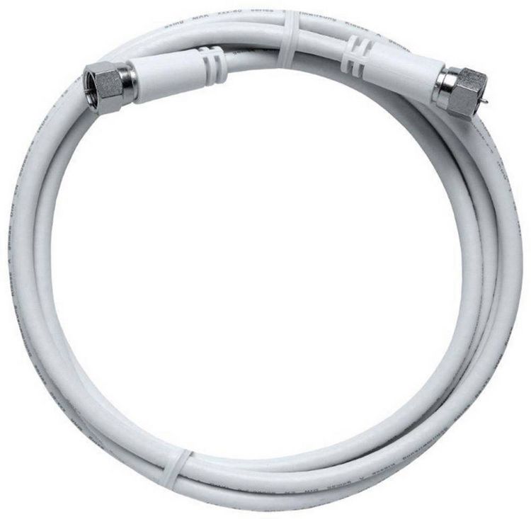 Produktbild: Axing SAT Anschlusskabel [1x F-Stecker - 1x F-Stecker] 3.50m 85 dB Wei&szlig;