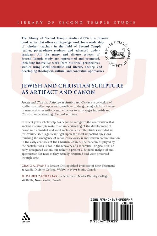 Produktbild: Jewish and Christian Scripture as Artifact and Canon