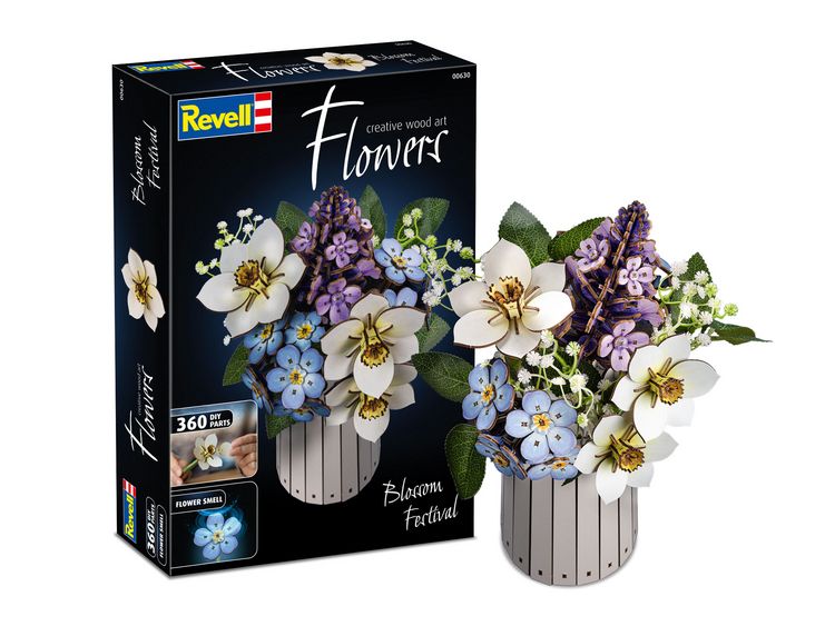 Produktbild: Revell Holzblumen Flowers Blossom Festival mit Vase & Duftring