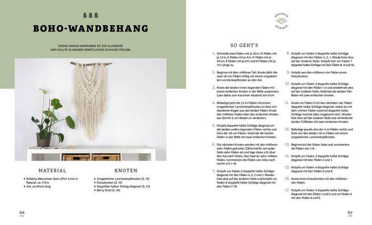 Produktbild: Makramee: Knoten, Projekte, Hacks &ndash; Das ultimative Makramee-Anleitungsbuch mit Geling-Garantie