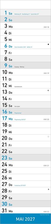 Produktbild: Streifenplaner BLAU 2027