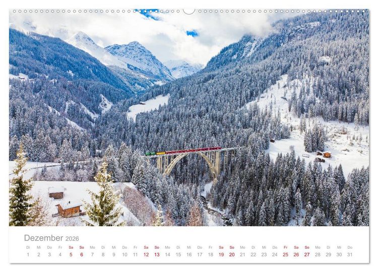 Produktbild: TRAUMZIELE DER SCHWEIZ Impressionen (Wandkalender 2026 DIN A2 quer), CALVENDO Monatskalender