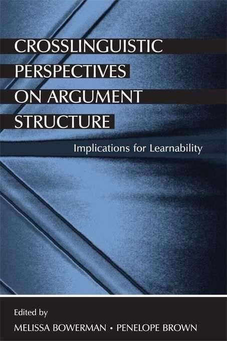 Produktbild: Crosslinguistic Perspectives on Argument Structure