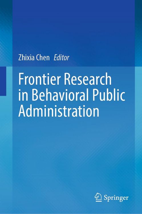 Produktbild: Frontier Research in Behavioral Public Administration