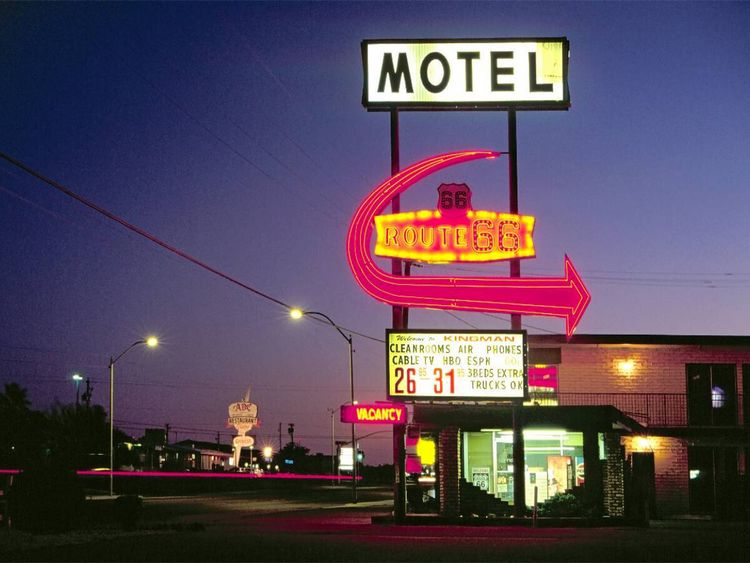 Produktbild: CALVENDO Puzzle Motel Route 66, Kingman, Arizona | 1000 Teile Lege-Gr&ouml;&szlig;e 64x48cm Foto-Puzzle f&uuml;r gl&uuml;ckliche Stunden