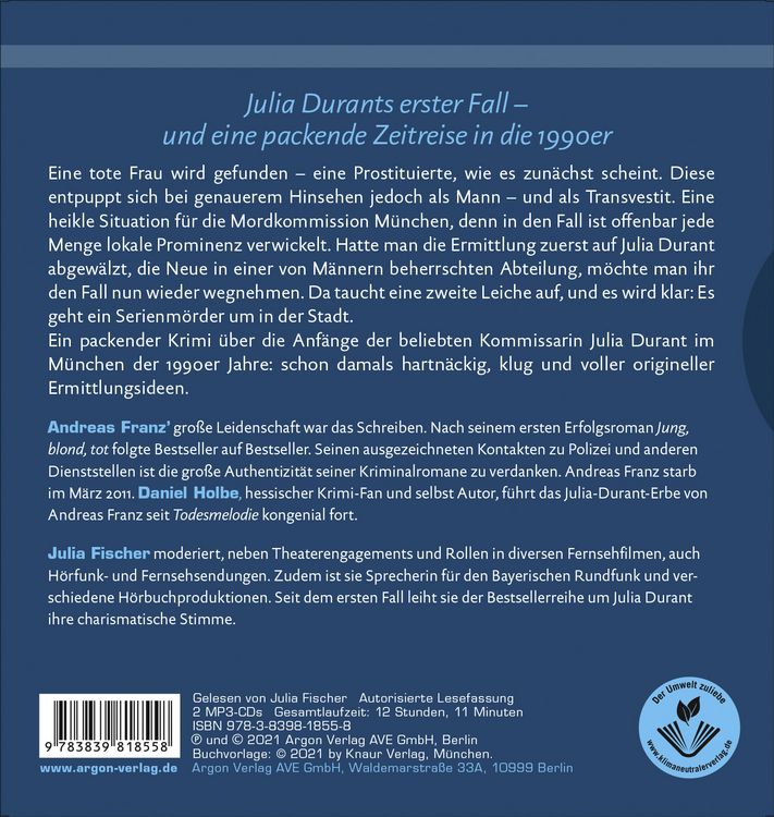 Produktbild: Julia Durant. Die junge J&auml;gerin