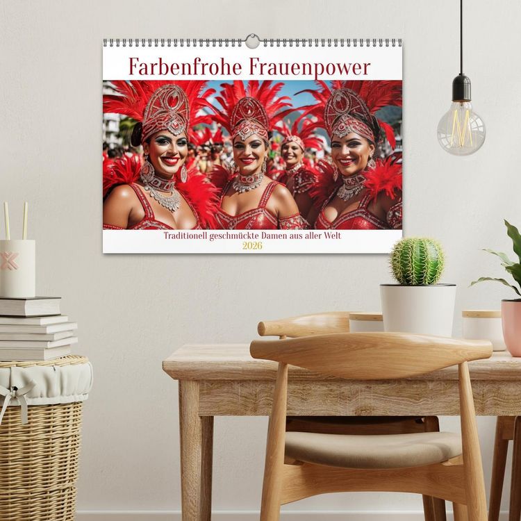 Produktbild: Farbenfrohe Frauenpower (Wandkalender 2026 DIN A3 quer), CALVENDO Monatskalender