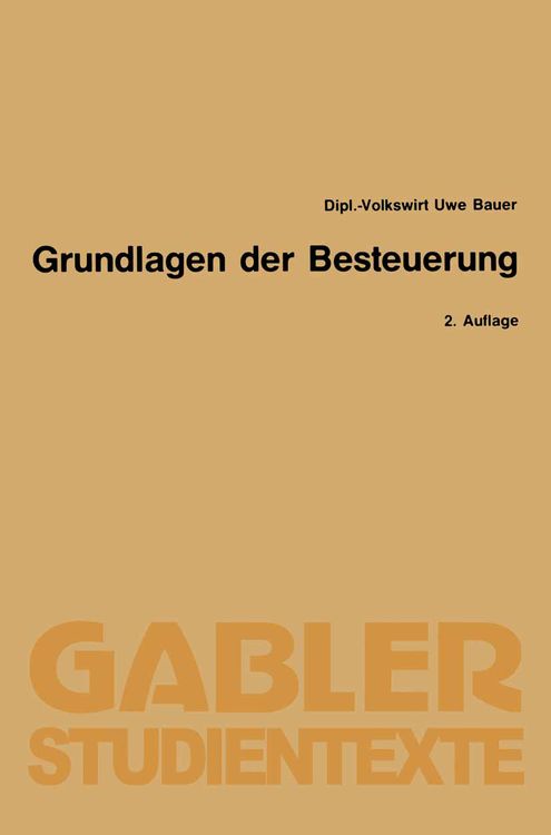 Produktbild: Grundlagen der Besteuerung