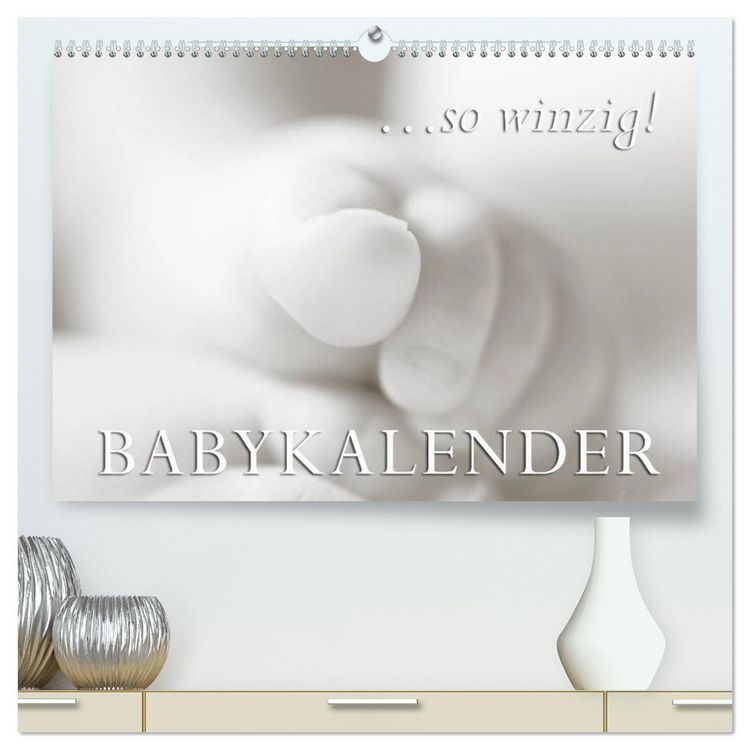 Produktbild: ...so winzig - Babykalender (hochwertiger Premium Wandkalender 2026 DIN A2 quer), Kunstdruck in Hochglanz