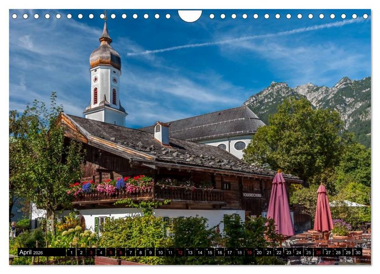 Produktbild: Traumlandschaft Werdenfelser Land - Teil I (Wandkalender 2026 DIN A4 quer), CALVENDO Monatskalender