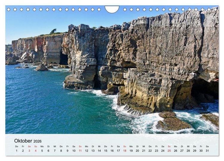 Produktbild: LISSABON und die Atlantikk&uuml;ste (Wandkalender 2026 DIN A4 quer), CALVENDO Monatskalender