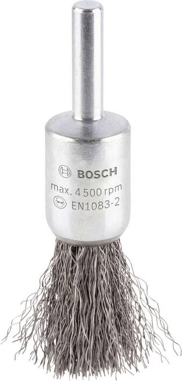 Produktbild: Bosch Accessories Pinselb&uuml;rste, gewellt, 0,2 mm, 15 mm, 4500 U/ min Schaft-&Oslash; 6 mm 2608622114 1 St.