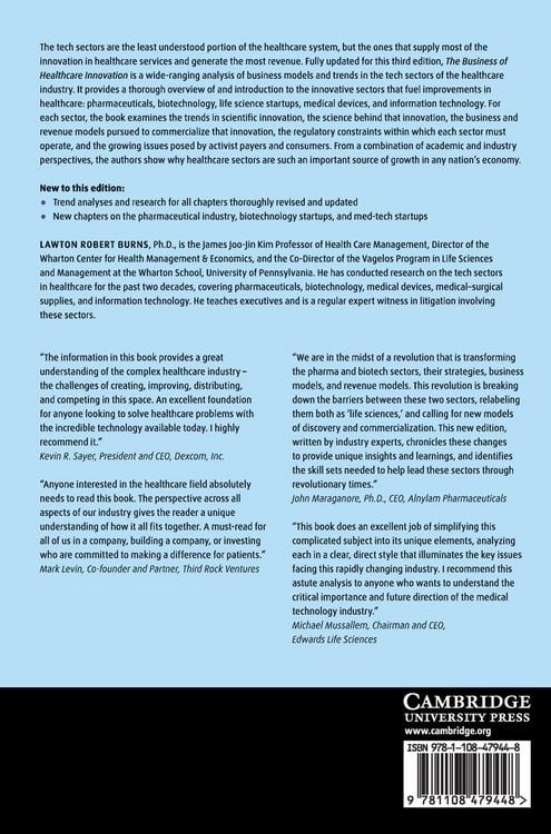 Produktbild: The Business of Healthcare Innovation