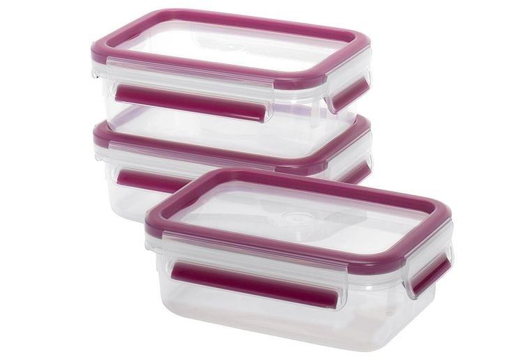 Produktbild: EMSA Frischhaltedose 3er Set Himbeer Clip Close Frischhaltedose 3er Set Himbeer Clip Close