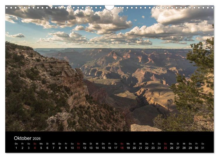 Produktbild: Faszination Grand Canyon / CH-Version (Wandkalender 2026 DIN A3 quer), CALVENDO Monatskalender