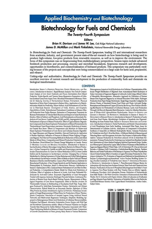 Produktbild: Biotechnology for Fuels and Chemicals